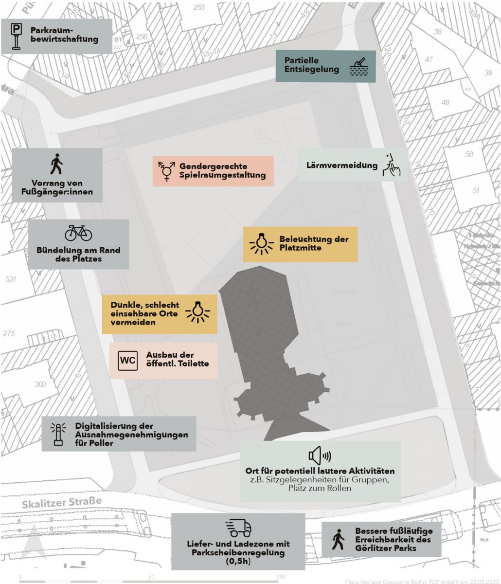 Konfliktlösungskarte Umgestaltung Lausitzer Platz