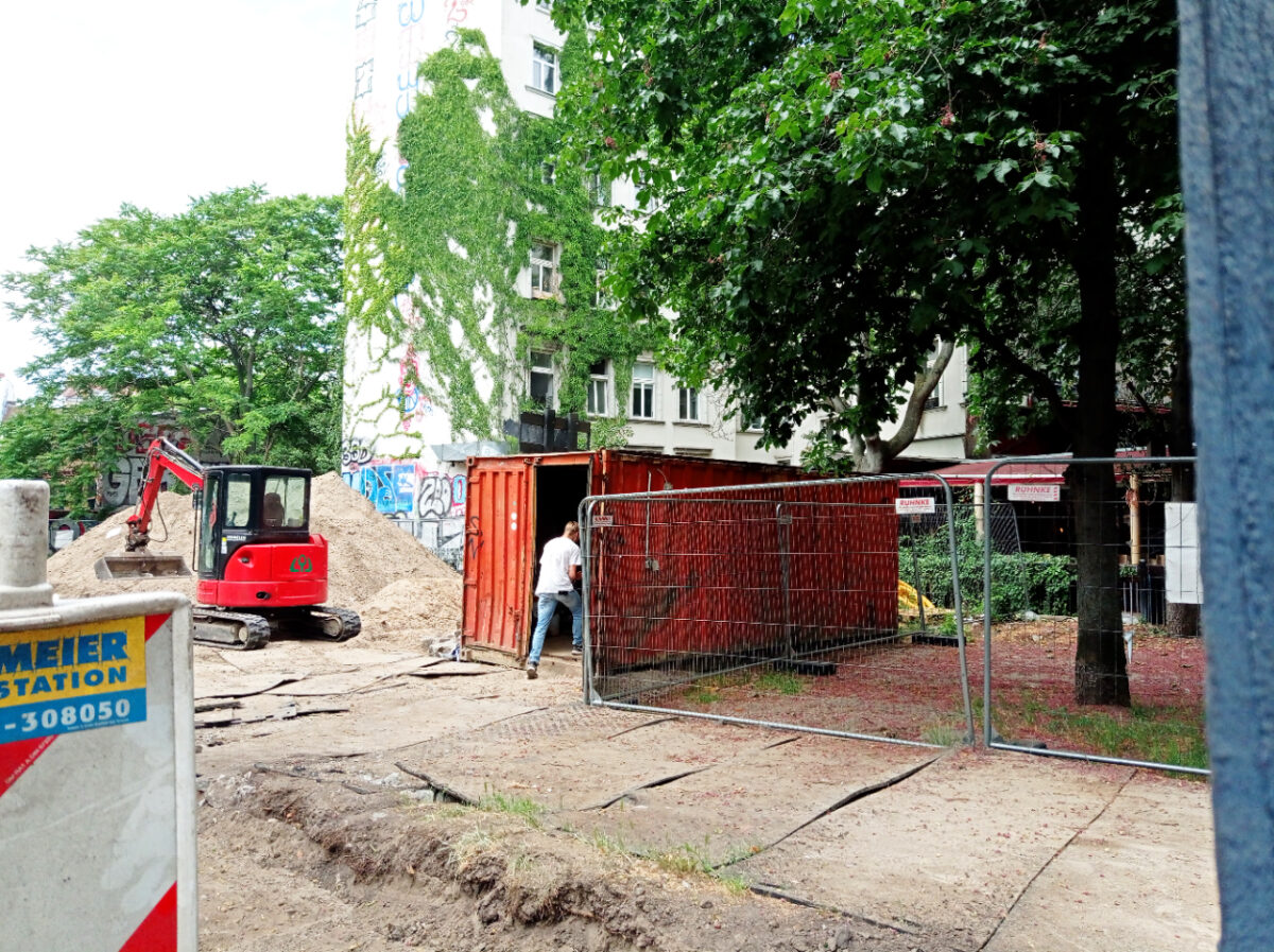 Neu entstehende Spielfläche Skalitzer Park